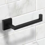 Nameeks NNBL0055 Square Wall Mounted Toilet Paper Holder in Black Finish